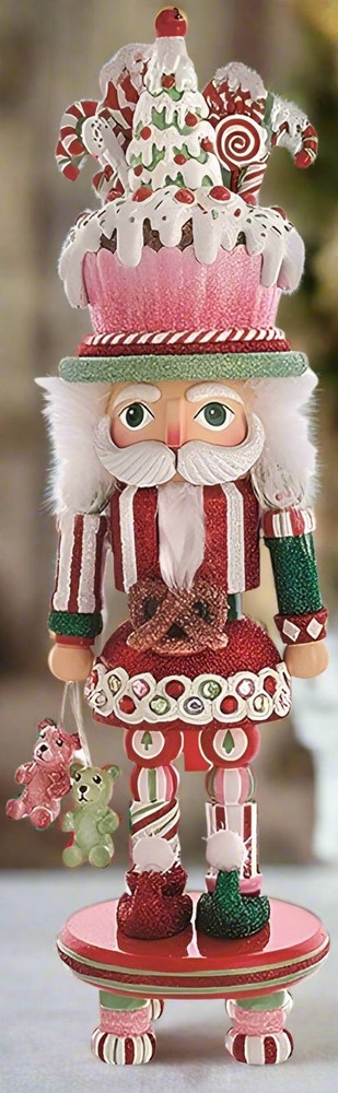 Kurt Adler 18" Hollywood Cupcake Hat Nutcracker