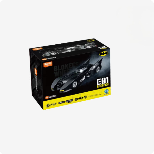 Blokees Wheels E01 DC Batman Gotham Batmobile White Knight Comic 1:64 Model kit