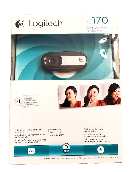 GENUINE Logitech C170 USB WebCam Camera