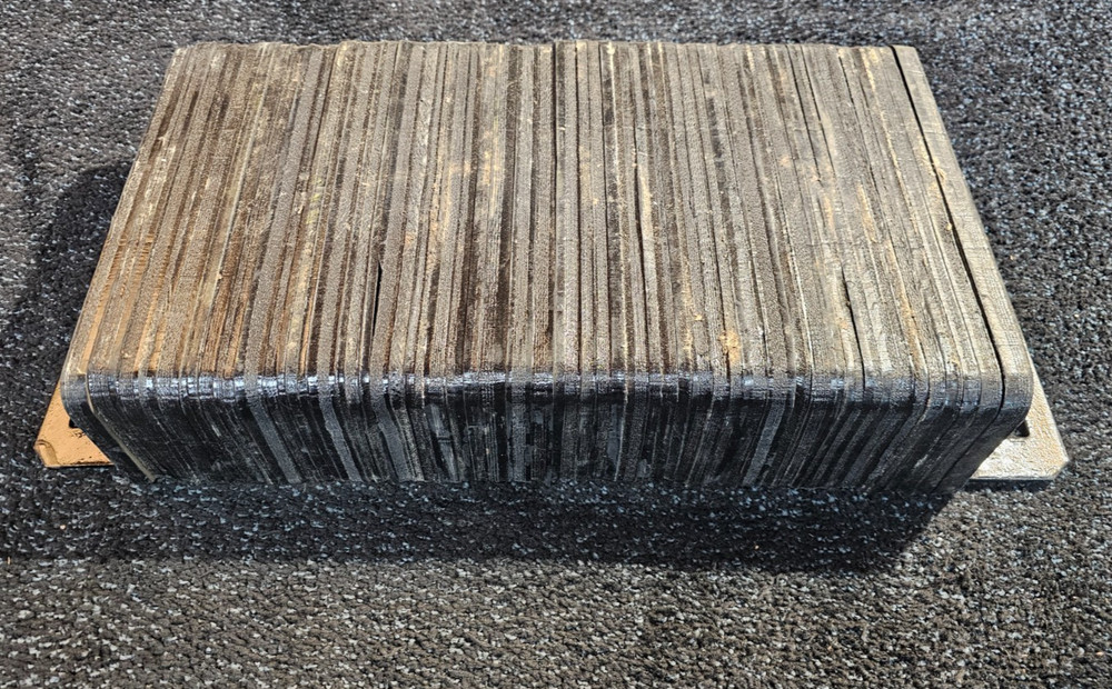 Dock Bumper 22NT88A 26"x4-1/2"x12" Rectangular, Laminated Rubber