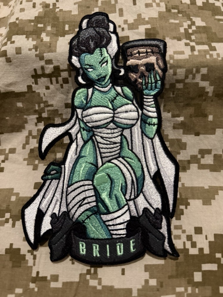 The Grumpy Pencil BRRIDE Pin Up Patch