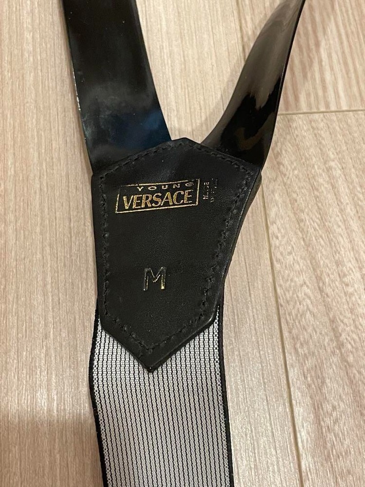 VERSACE Young Suspender Black Used