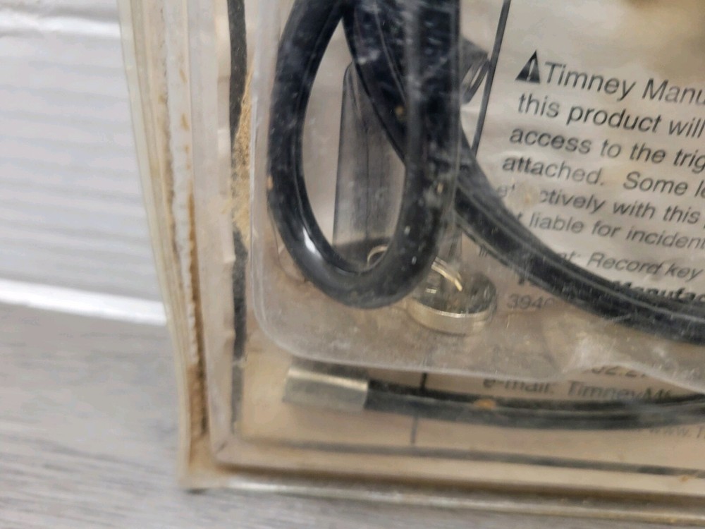 Timney Triggers Double Security Cable Gun Lock Trigger Lock Unopened