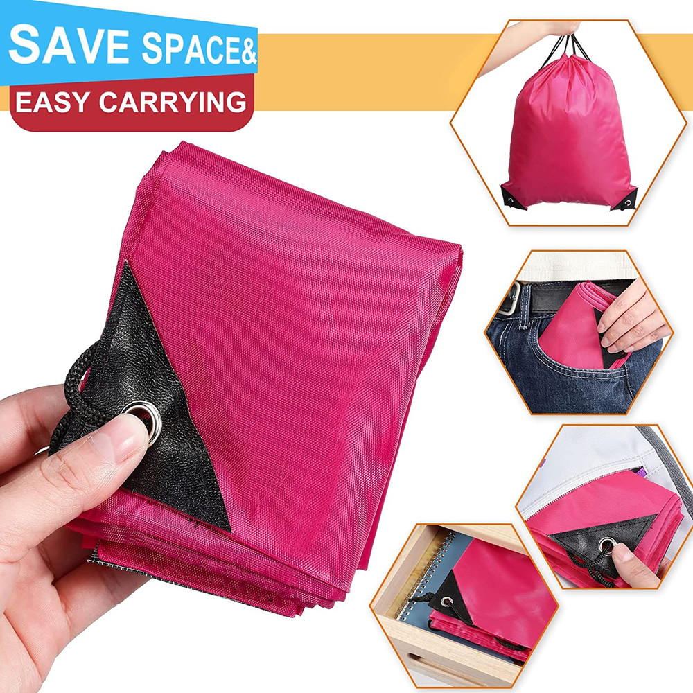 100 Pieces Drawstring Bag Gym Portable String Sack Backpacks Polyester Blank Cin