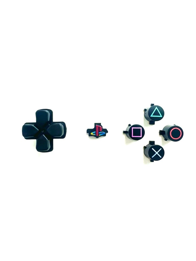 Custom Sony PS5 DualSense Controller Retro Buttons Bundle With D-Pad