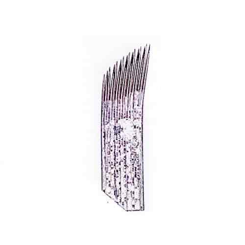 100pcs Disposable Double Oblique Slanting 16 For Microblading And PMU