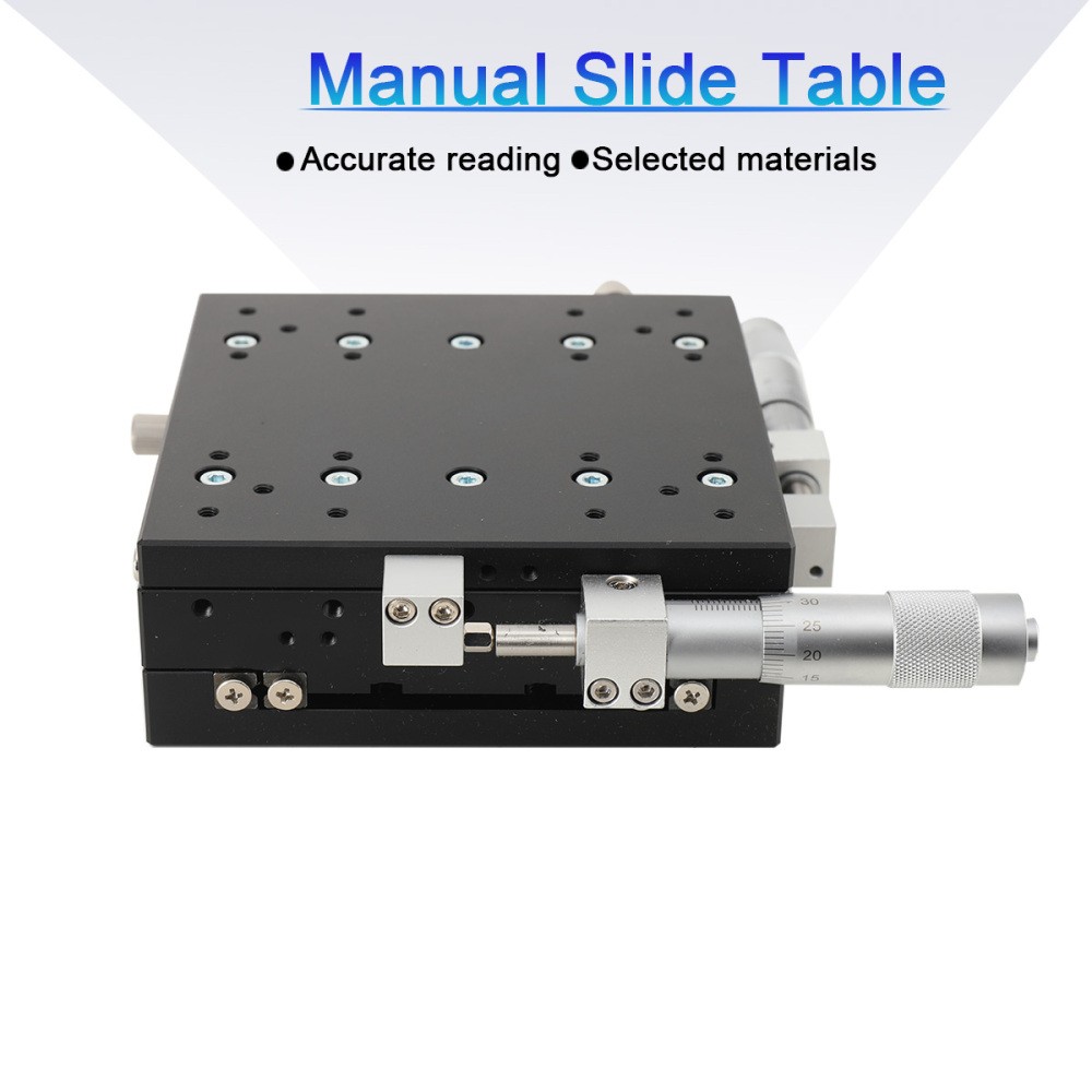 10μm Linear Translation Stage XY Linear Stage Linear Guide 125×125mm 180N Load