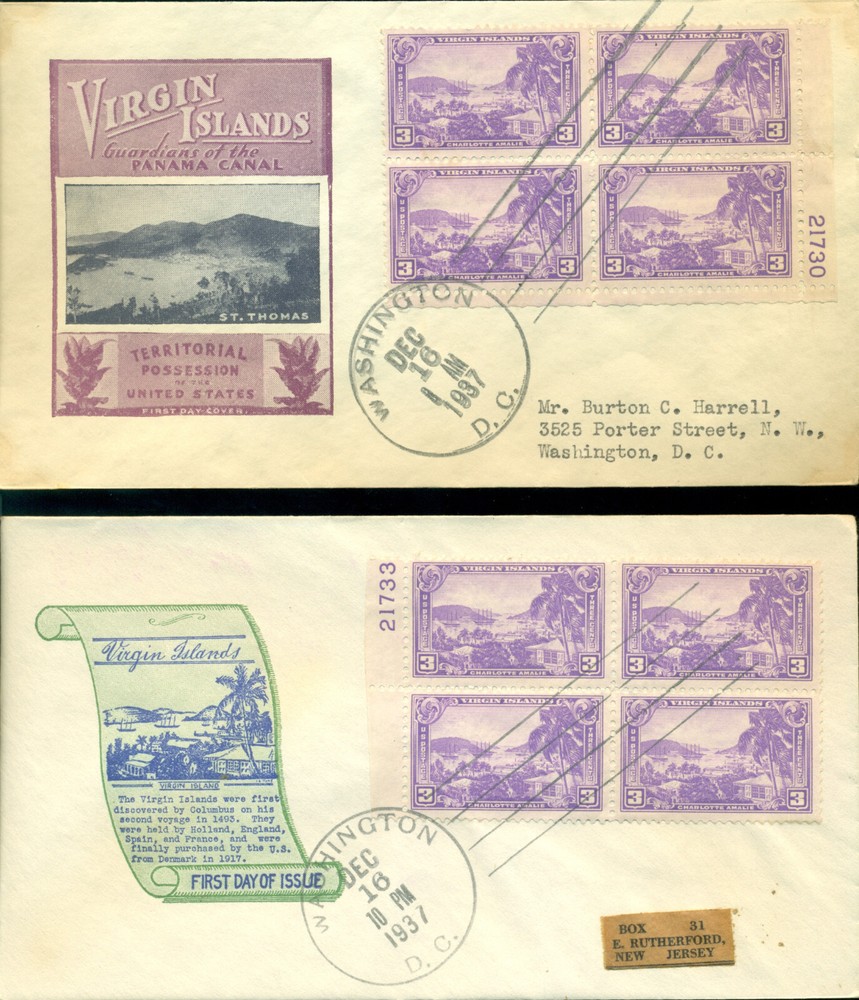 17 Different SECOND DAY Covers from 1937 -- Great Cachets Flap/Ok & S