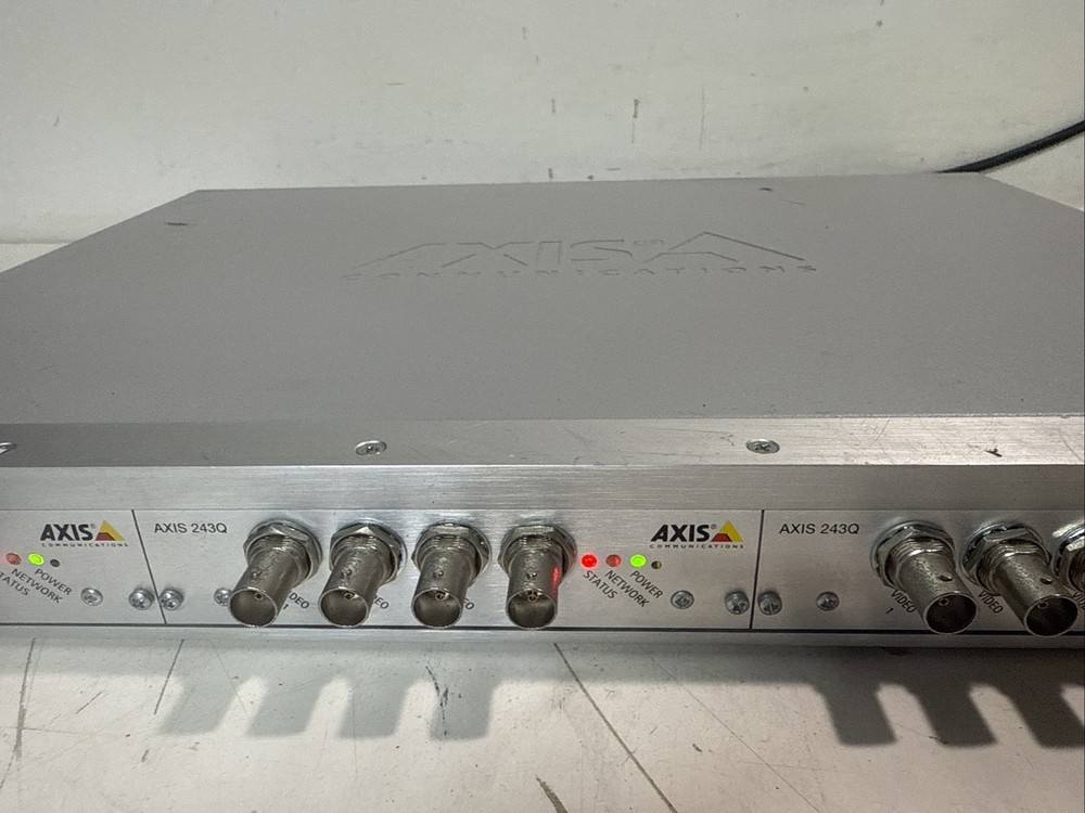 Axis 291 1U Server Rack High-Density Video Encoder Rack w/3 X 243Q 4 Ch blades