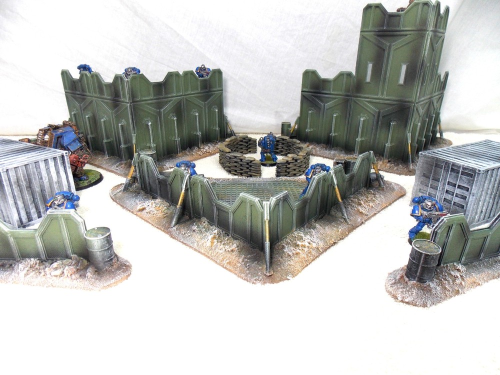 WARGAMING TERRAIN PAINTED BUNDLE 9 PIECE SET...ADVANCE ORDERS