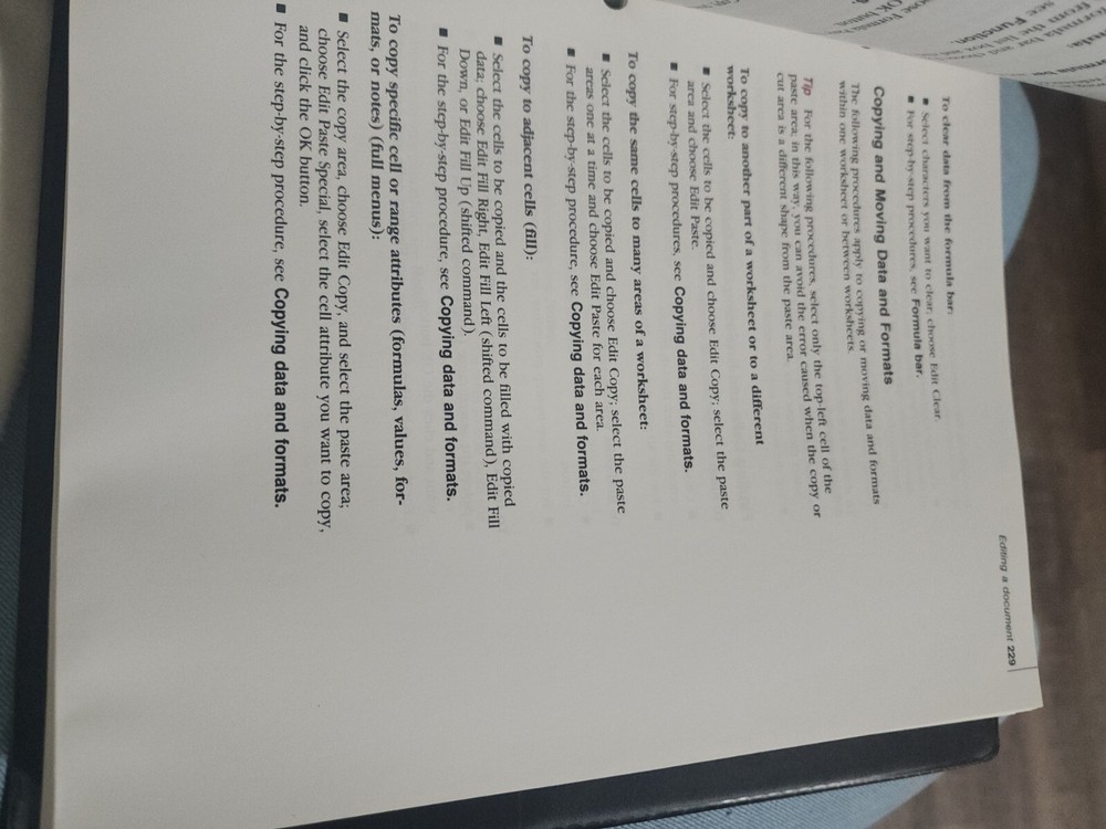 80's Vintage Retro Microsoft Excel Reference Guide Binder