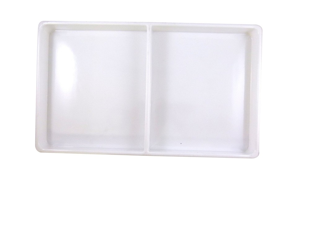 Heavy Duty Jet-Stone White or Black Stackable Plastic Compartment Tray