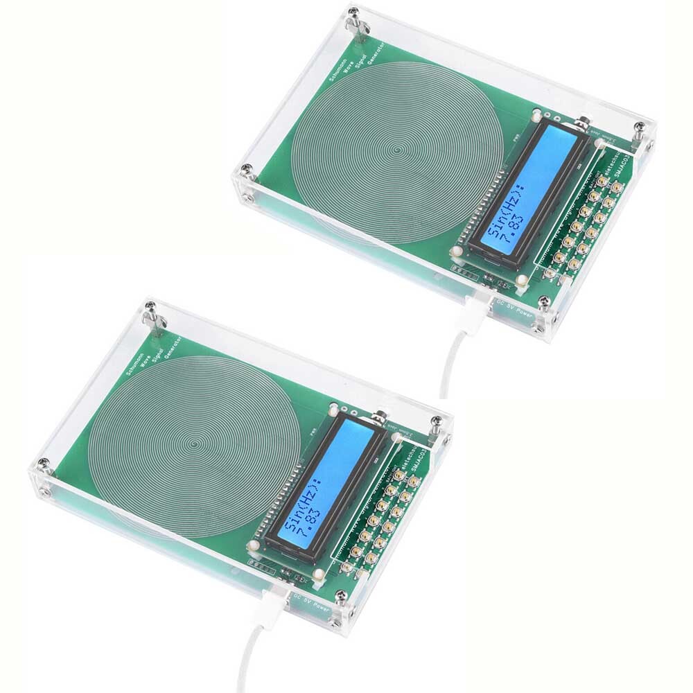 2PC For Schumann Wave Generator Pulse Sine Frequency+Audio Output Connector+Case