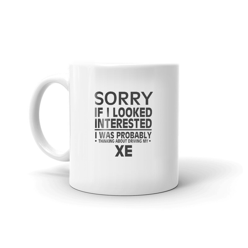 Thinking About Driving My XE Tea Coffee Ceramic Mug Office Work Cup