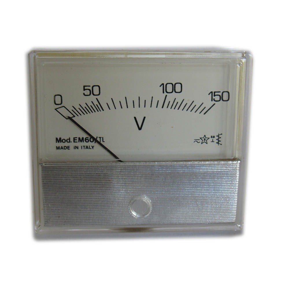 Analog Panel Voltmeter Mobile Iron Alternating Current AC 150V EM60