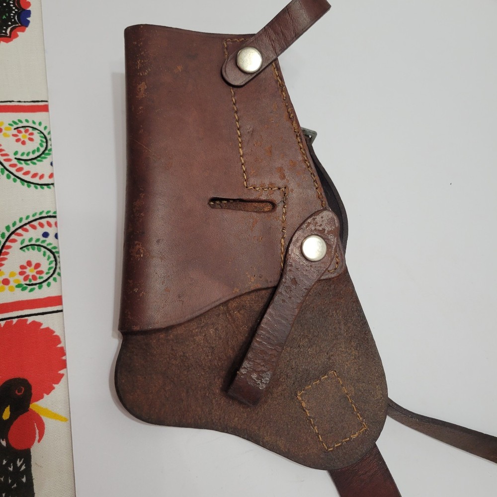 Vintage Leather Shoulder Holster Unmarked