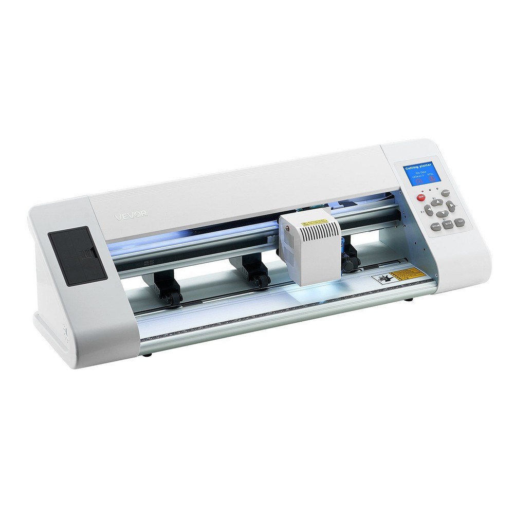 Vinyl Cutter with Auto Edge Detection & Adjustable Rollers 24in Max Width