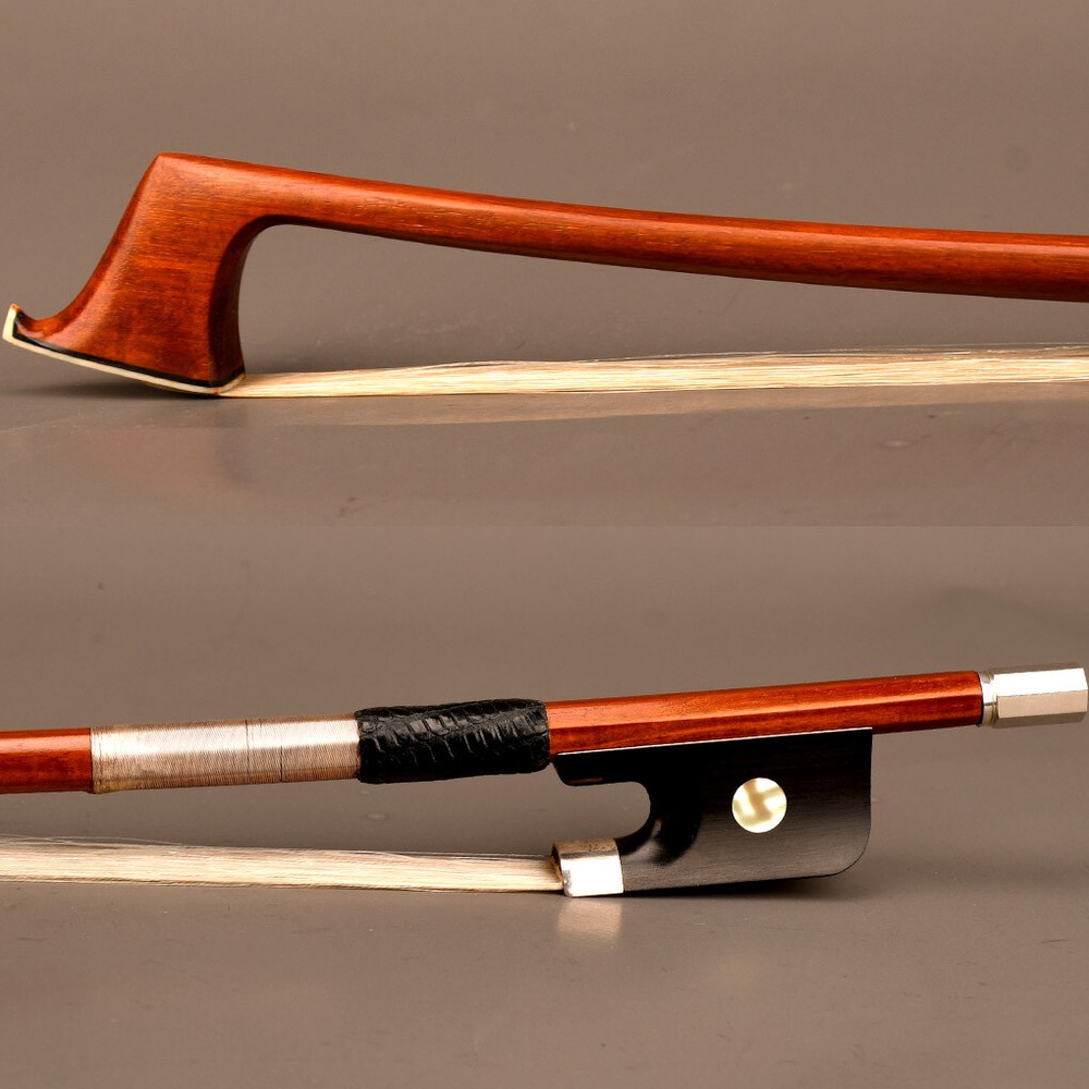 D.Peccatte Copy Pro Master Pernambuco Cello Bow 4/4 Ebony Single eye Frog Silver