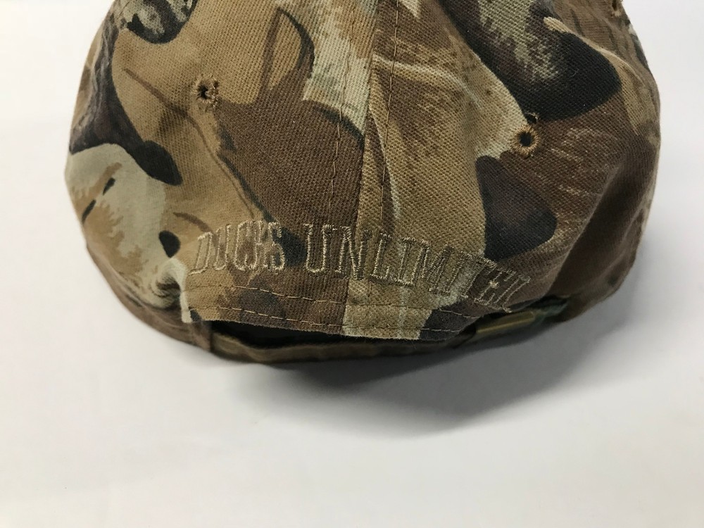 Ducks Unlimited Mossy Oak Camo Strapback Hat