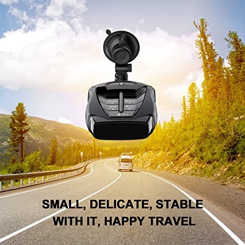Universal Radar Detector Mount - Suction Cup Holder for Windshield & Dashboard,