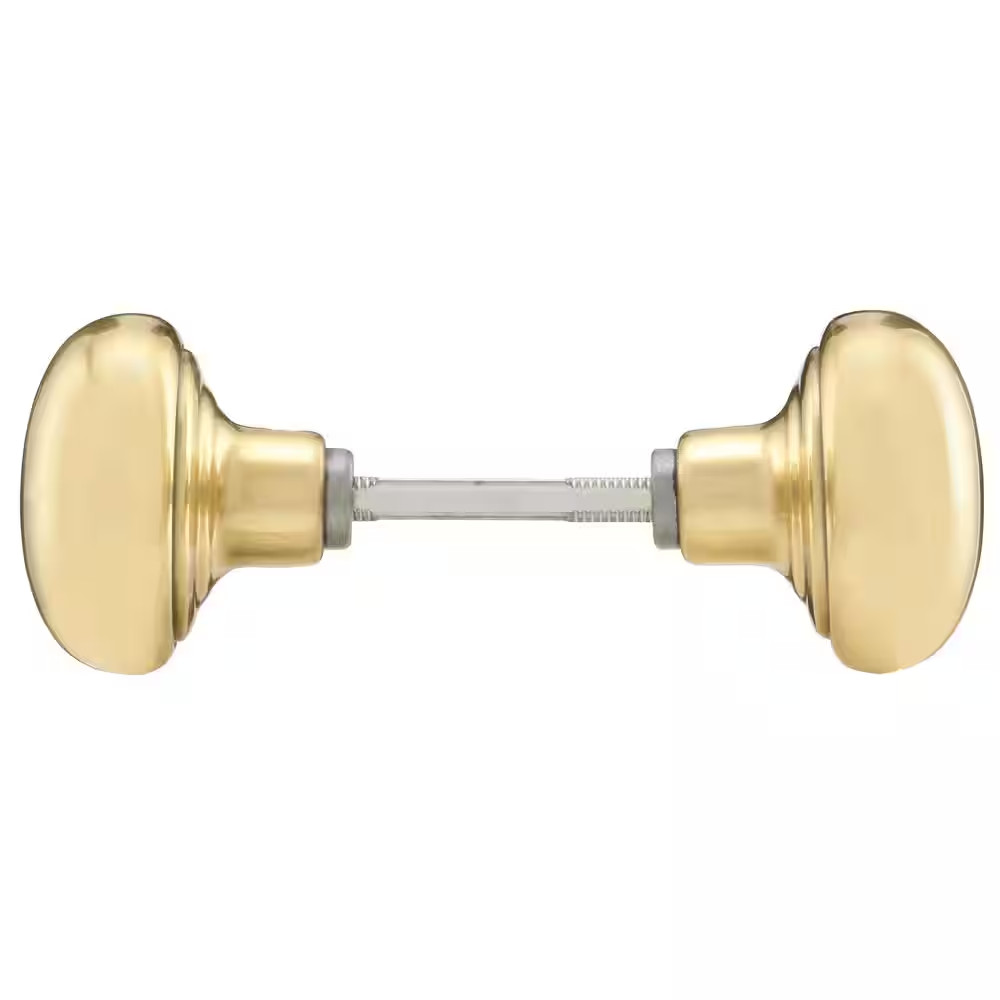 2-1/4 In. Solid Brass Door Knob (2 per Pack)