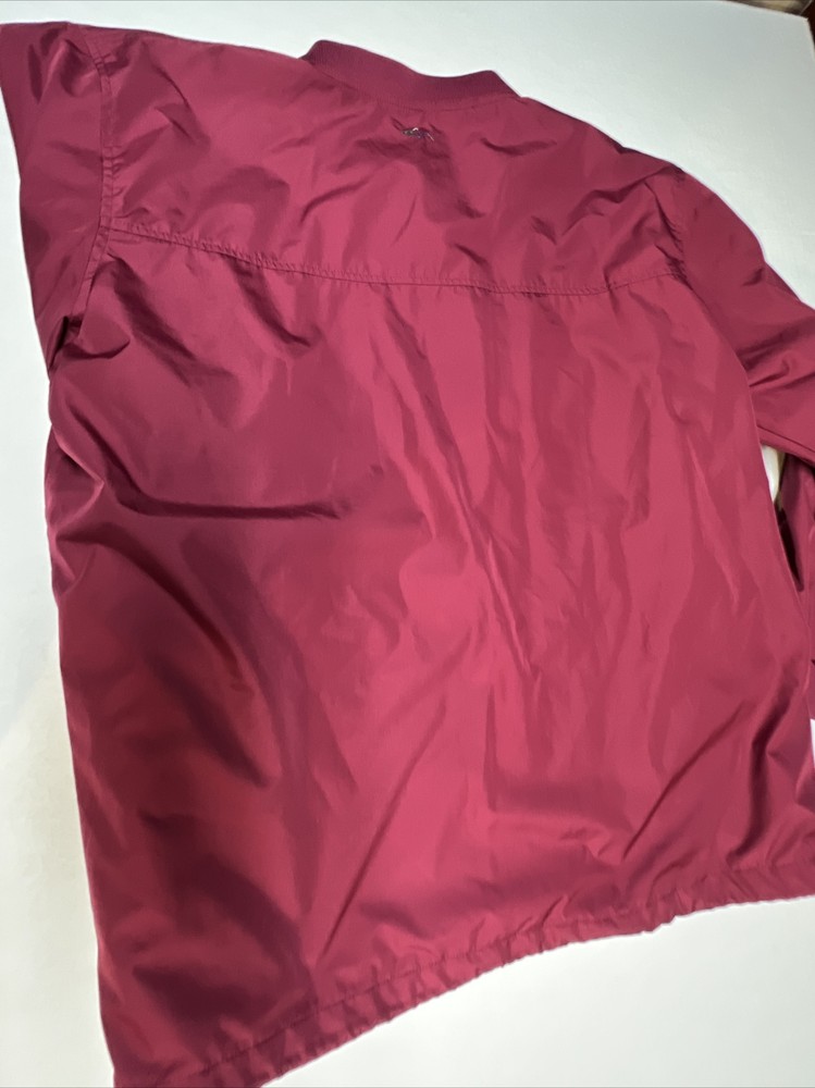 Greg Norman Golf Pullover lined Jacket Men’s XLT red zippered pockets EUC