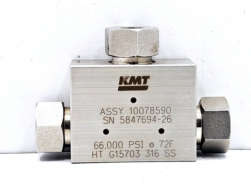 KMT 10078590 VALVE TEE 66000 PSI