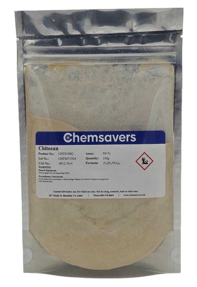 Chitosan, 90+% (Deacetylated), 100g