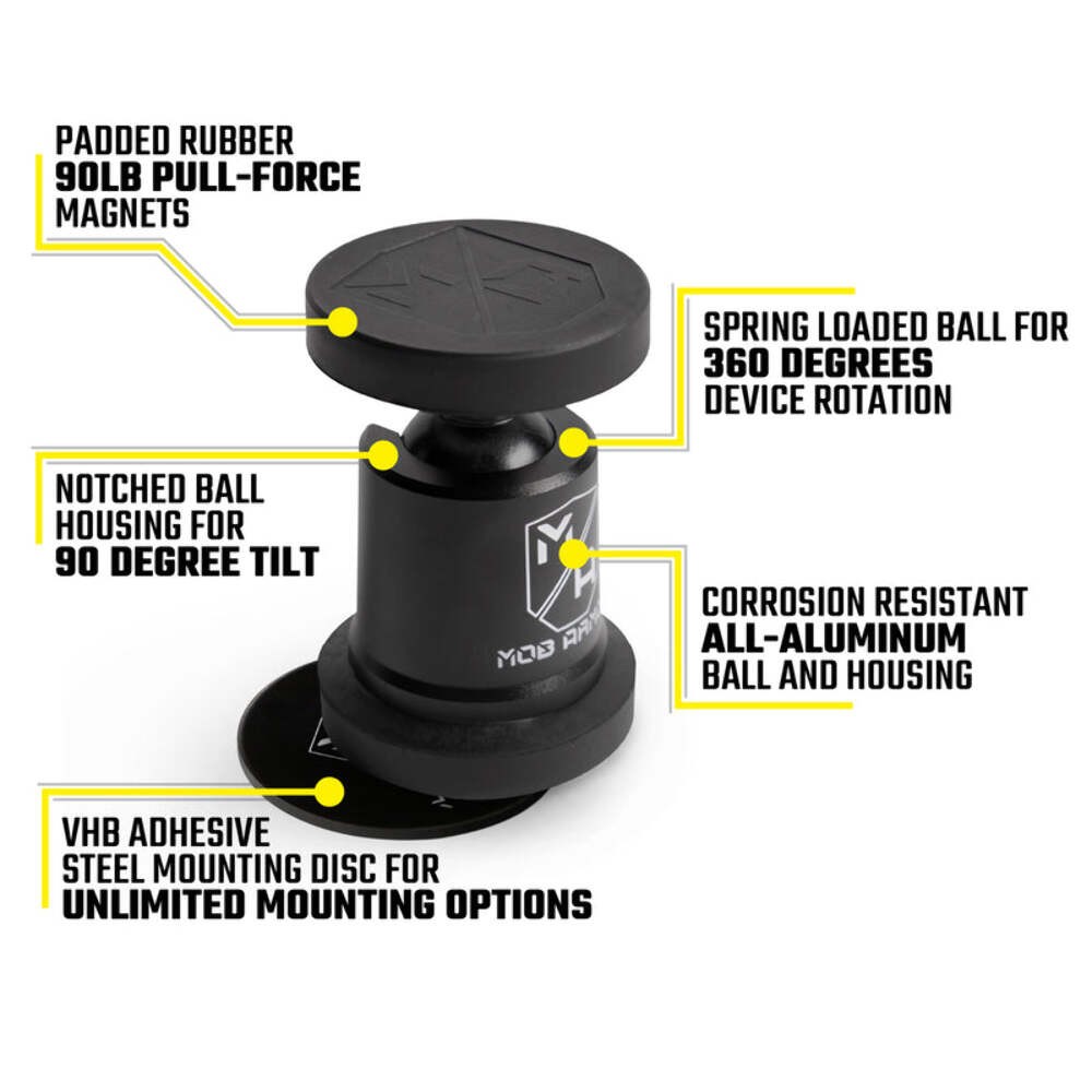 Mob Armor MOBN-MX-RD MobNetic Maxx Magnetic Phone Mount Red