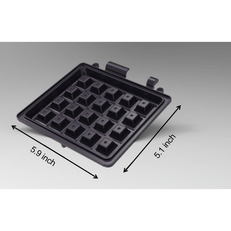 Single Waffle Maker Nonstick Ceramic Plate Cool Touch Handle Compact Design New