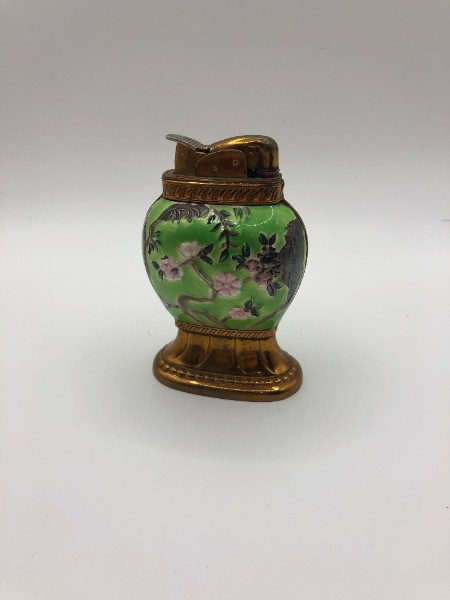 Late 1940s Evans Cloisonne Enamel Table Lighter