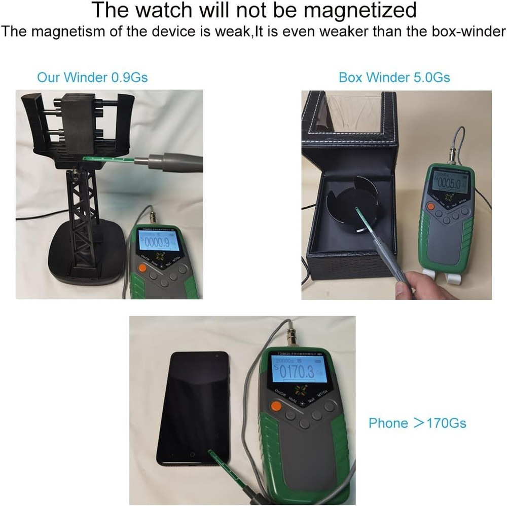Single Watch Winder for Automatic Watches,Timer Shutdown,Adjustable...