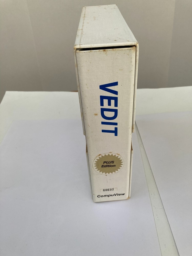 CompuView VEDIT PLUS - Boxed User/Programming/Reference Manual-V2.03/2.33 - 1986