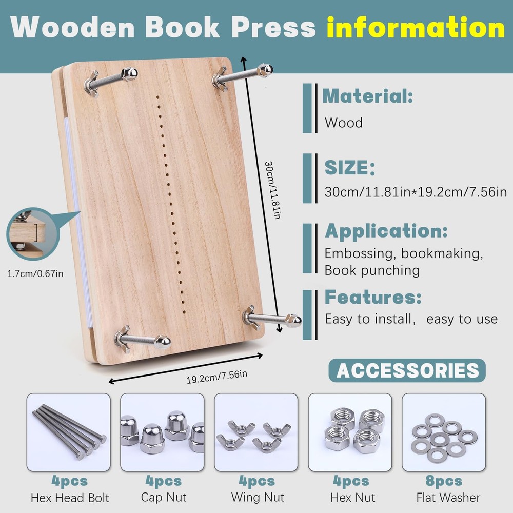 Book Binding Kit Book Press Tools Bookbinding Set