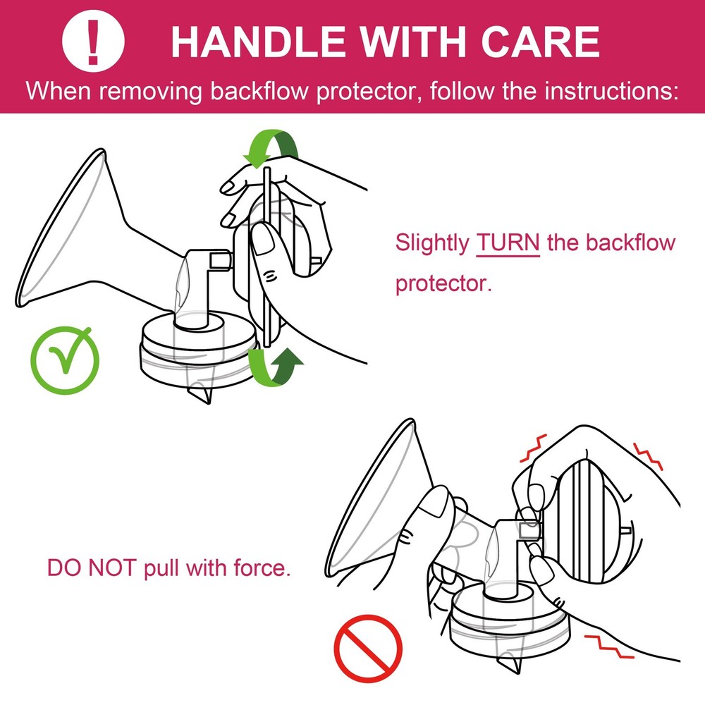 Nenesupply Backflow Protector Compatible with Spectra S2 S1 Breastpump Replace