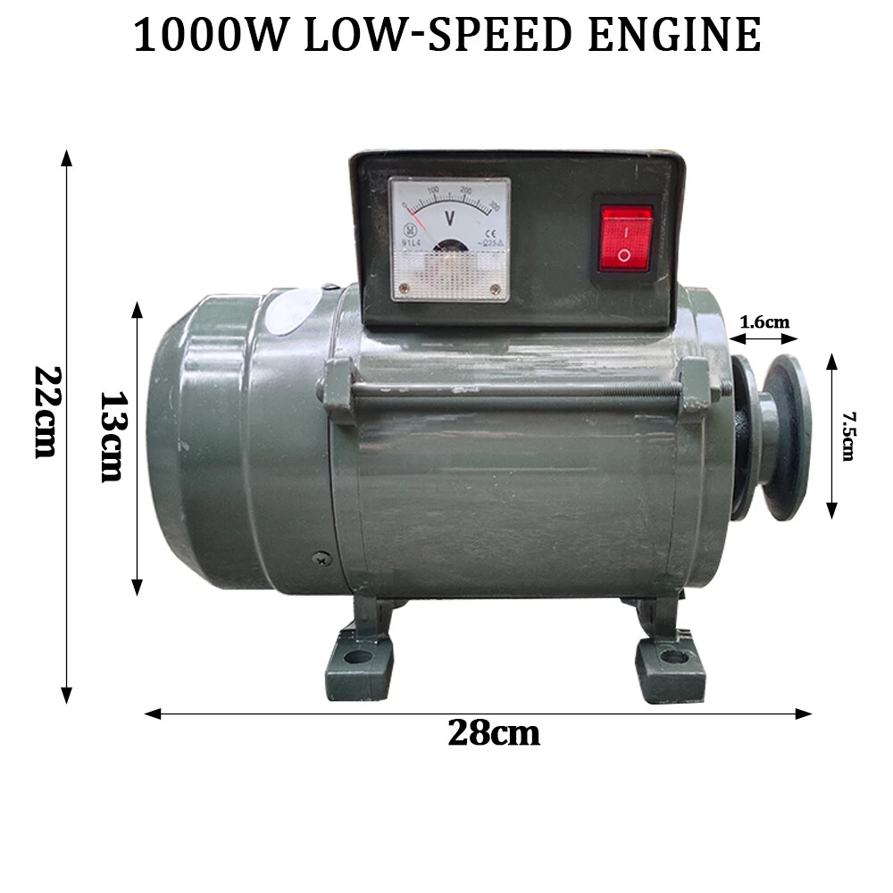 Low Speed Permanent Magnet Brushless Generator with Voltage Regulator Copper