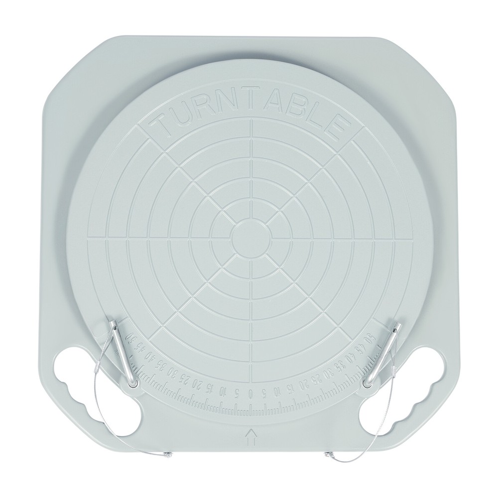 2pcs 5 Ton Front End Wheel Alignment Turntable Plate 360° Rotating Plate Table