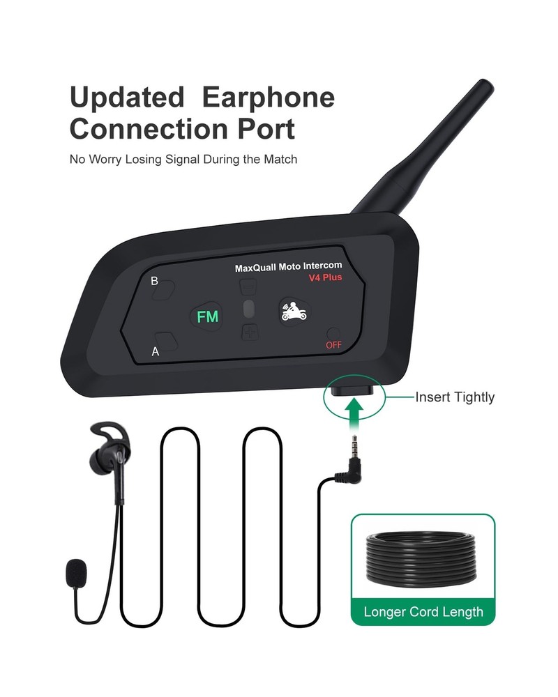 Referee Headsets, Referee Communication System Sets 3 Person Full Duplex Wire...