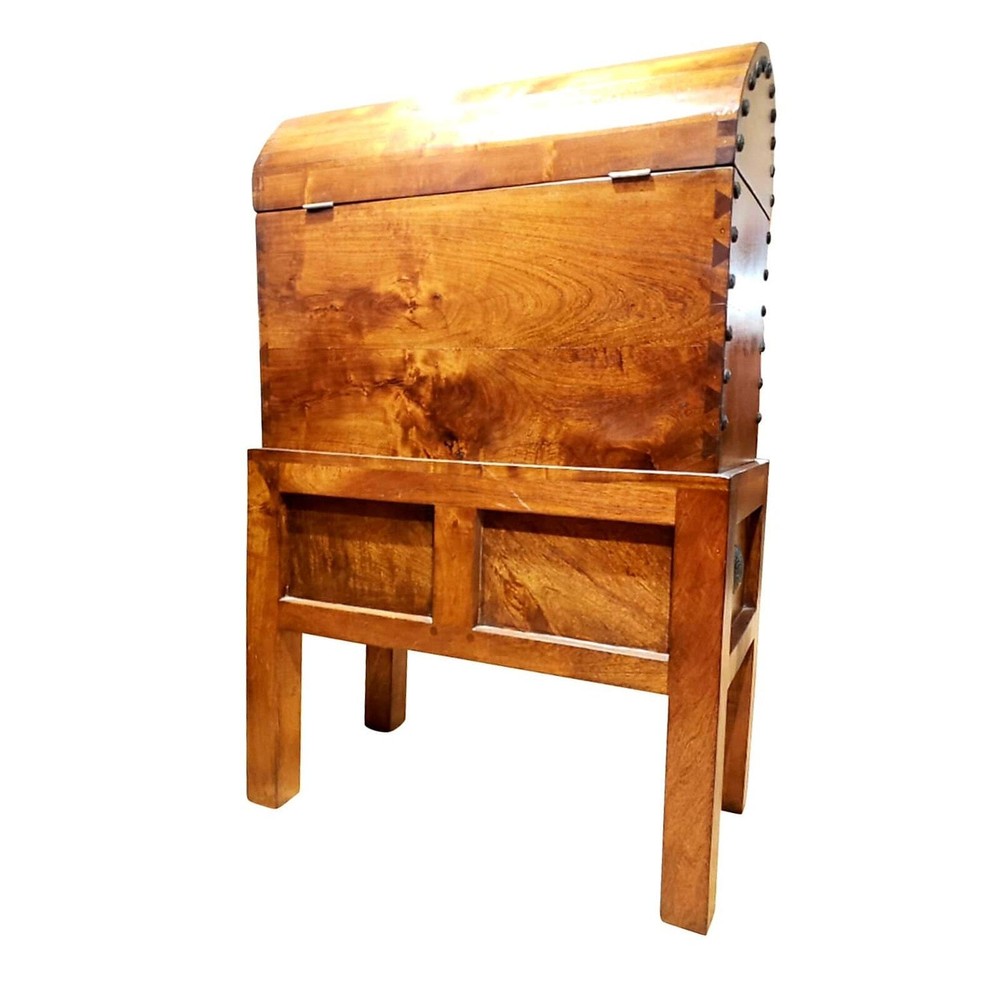 Trunk Table Old West Mesquite Wood Rustic Spanish Style Cabinet