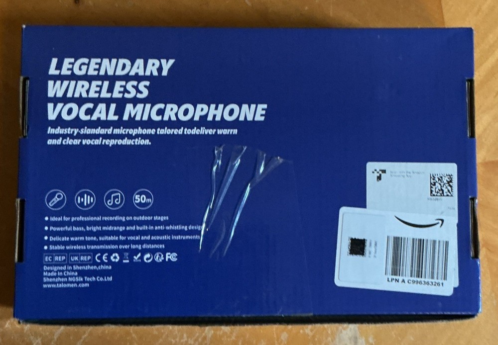 Talomen K60 Handheld Wireless Dynamic Microphone Set