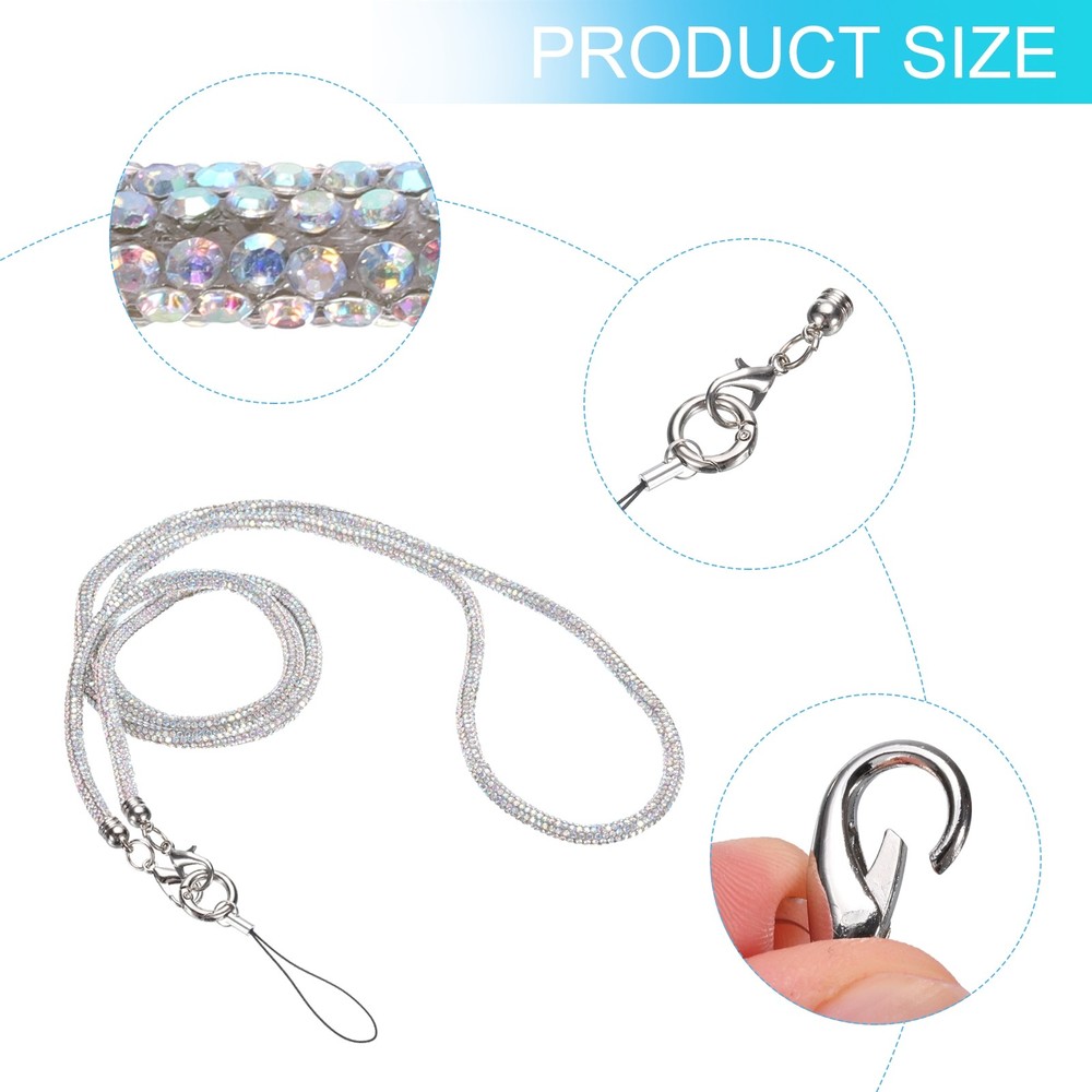 Replacement Purse Straps Crystal Bag Handle Sparkly Replacement Multicolor