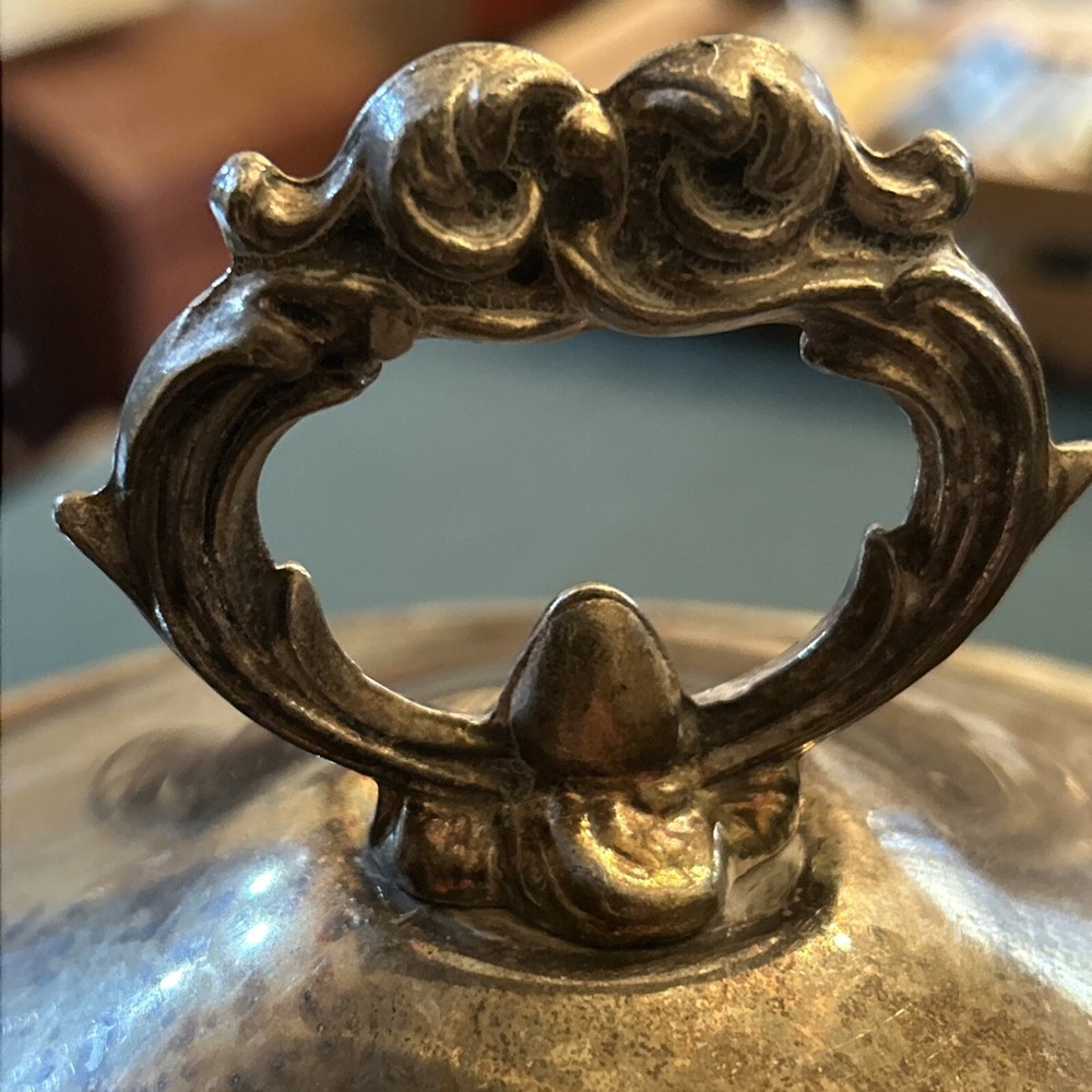 Vintage Leonard Silver plate Serving Bowl With Lid