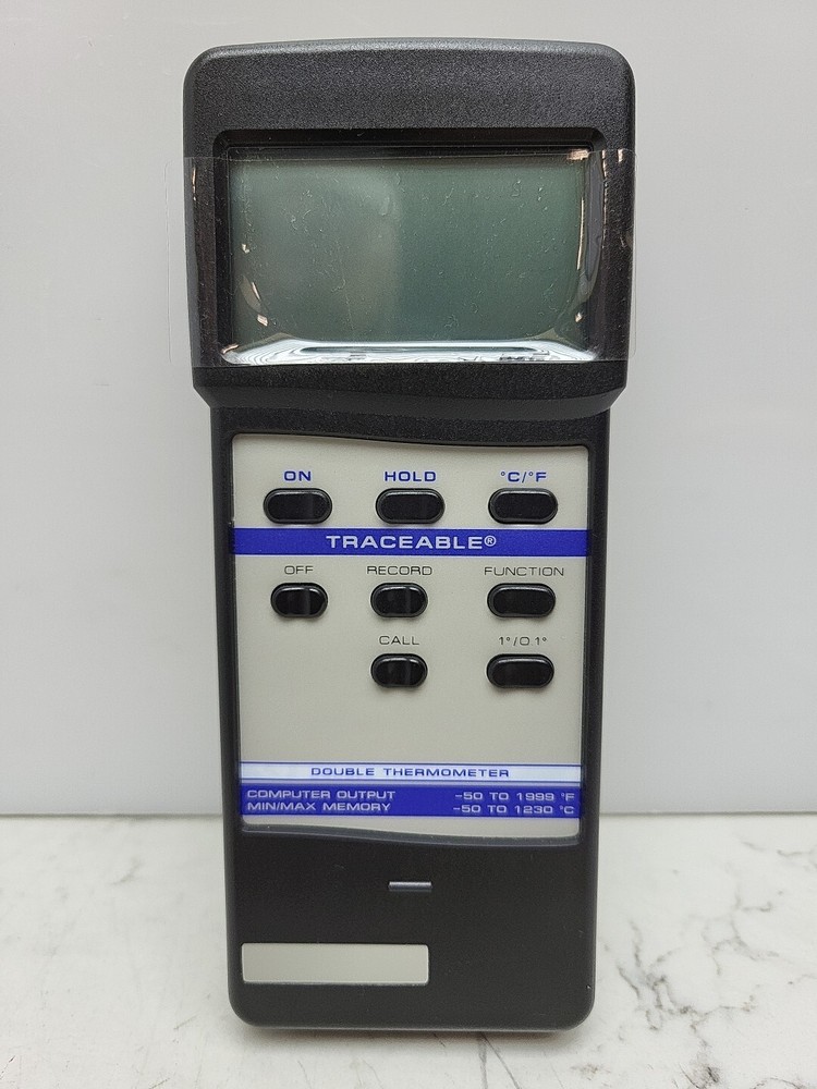 Traceable 4137 Thermocouple Thermometer 2 Input Type K