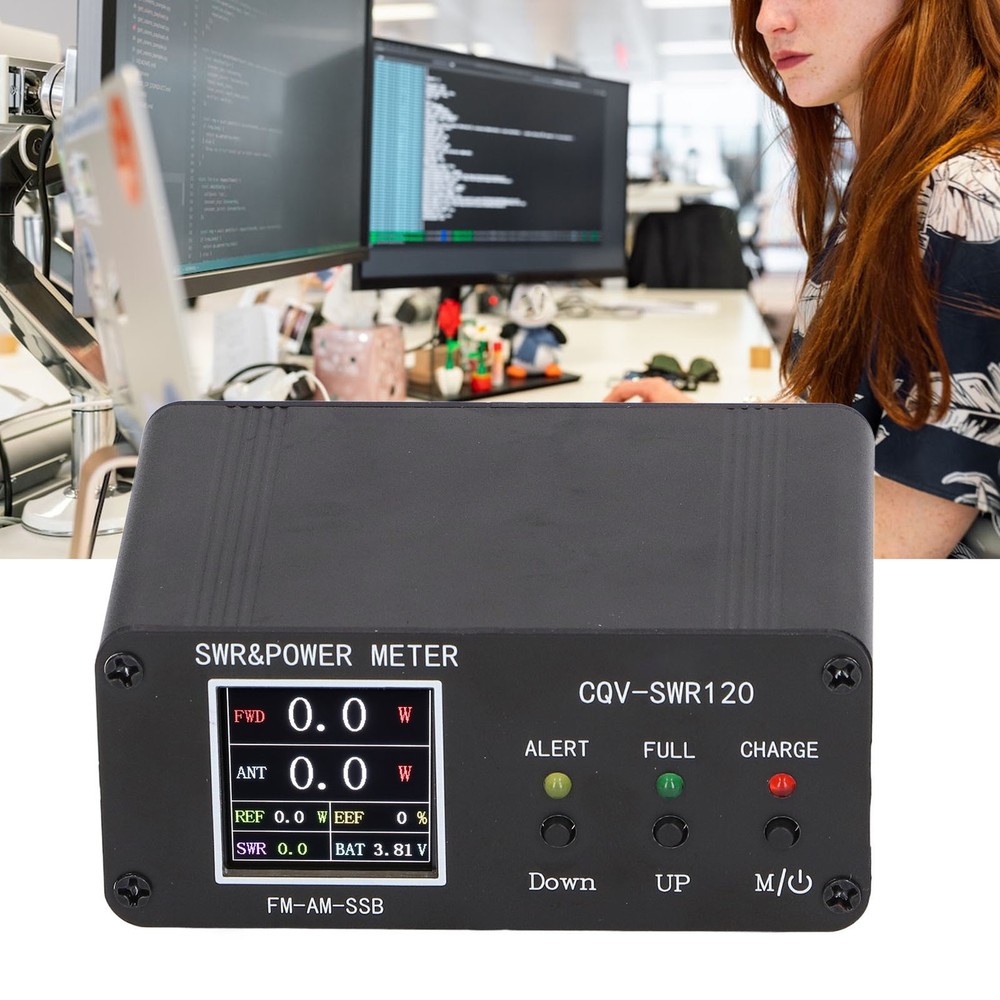 SWR Power Meter 120W Digital Display Standing Wave Meter Frequency Tester