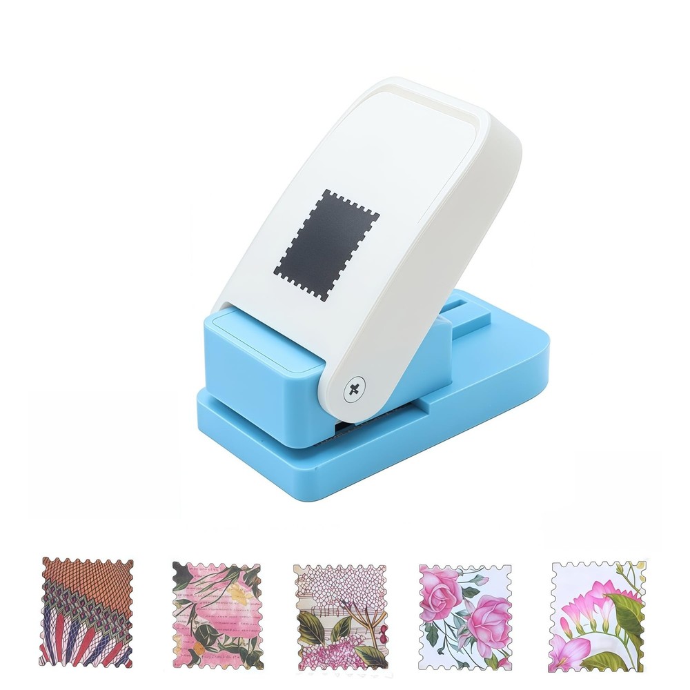 1X0.8inch Rectangular Postage Stamp Punch Ware Rectangle Craft Lever Punch Ha...