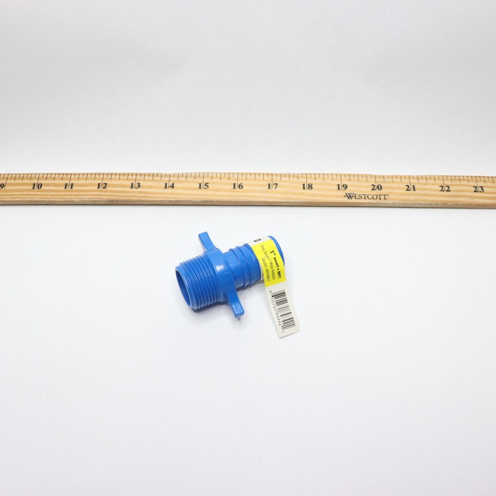 Apollo 1 in. Barb Insert Blue Twister Polypropylene x MPT Adapter Fitting