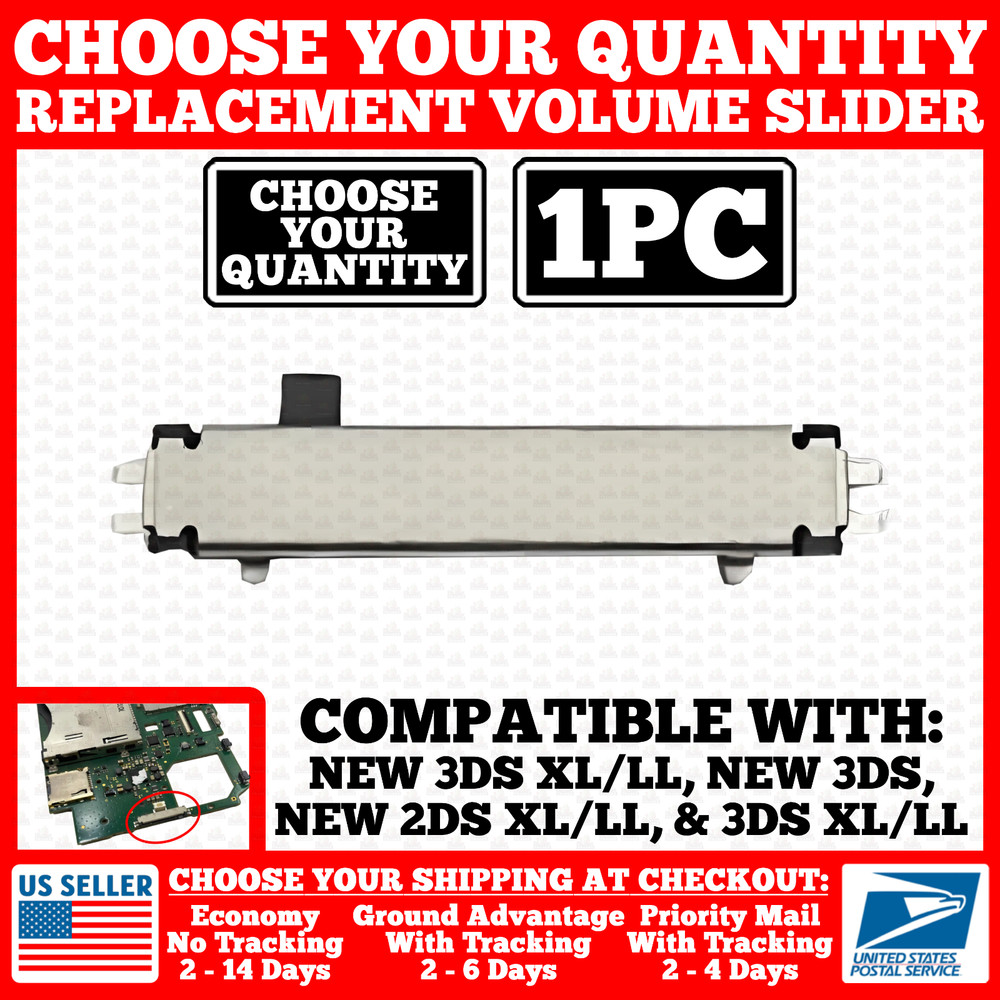 Volume Slider Switch For New/3DS/2DS/XL/LL Console Model Flex Cable Replacement