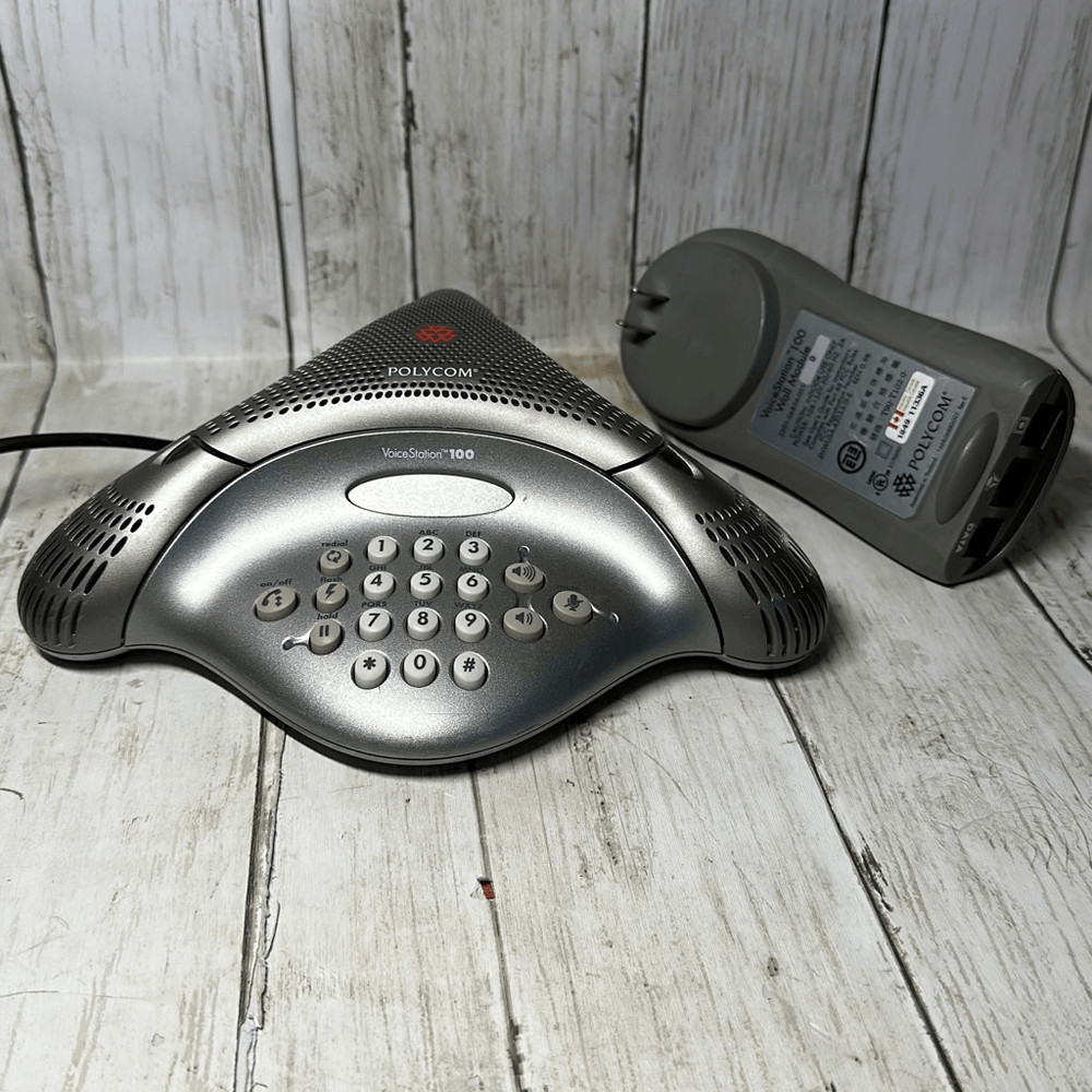 Polycom VoiceStation 100 Analog Business Conference Phone w/ Wall Power Module