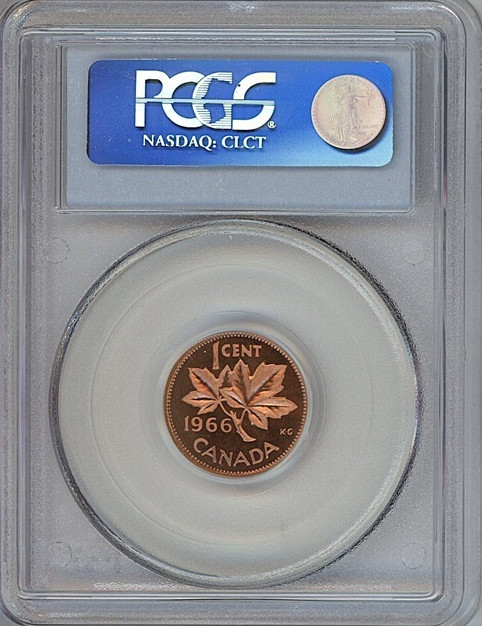 1966 Canada small cent PCGS PL66RD