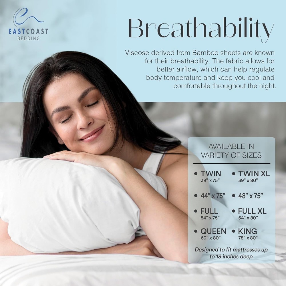 Waterproof Mattress Protector Pad - Full Size 54" x 75" Inch, Viscose Derived...